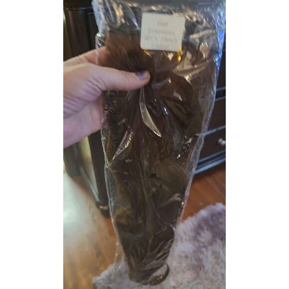 Clip in Curly Hair Extensions 24 in 4PCS Long Wavy Thick Copper color with Fiber - Picture 3 of 3